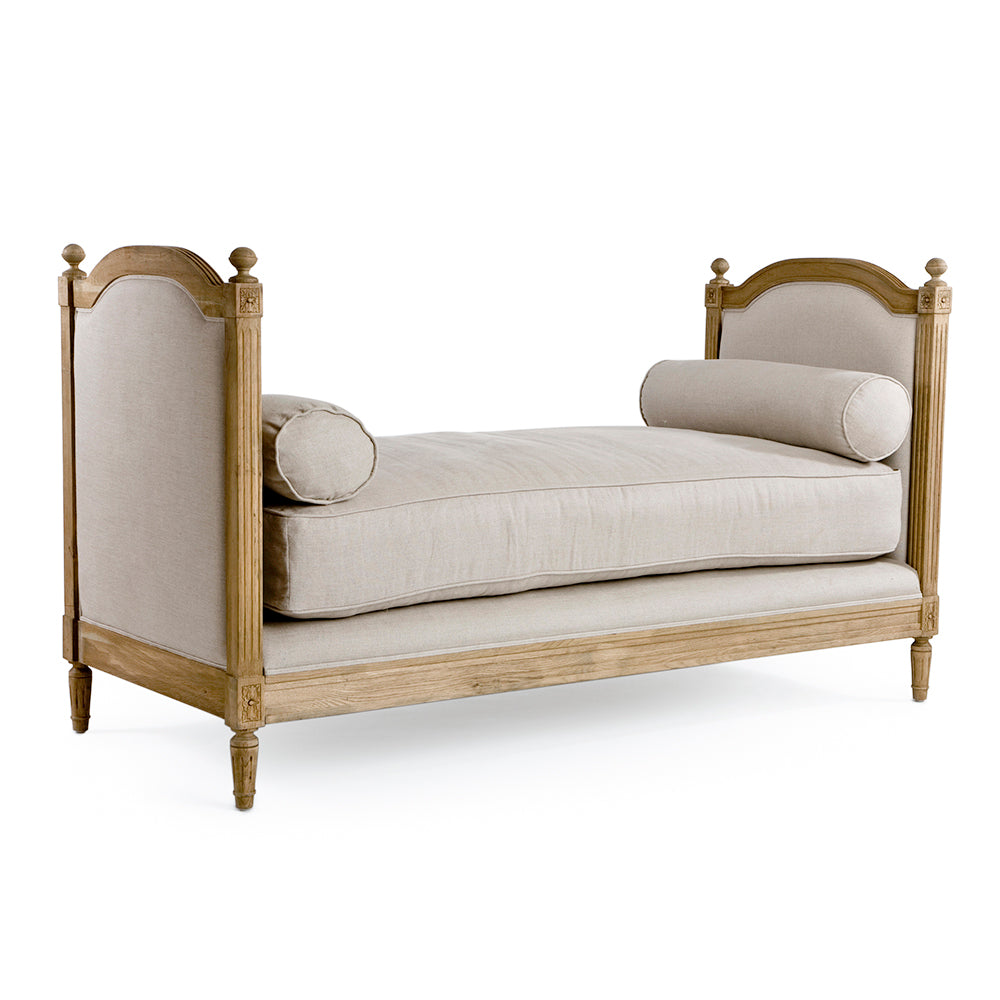 Antoinette daybed in Natural Oak, studio photo 1 of 1 on a white background