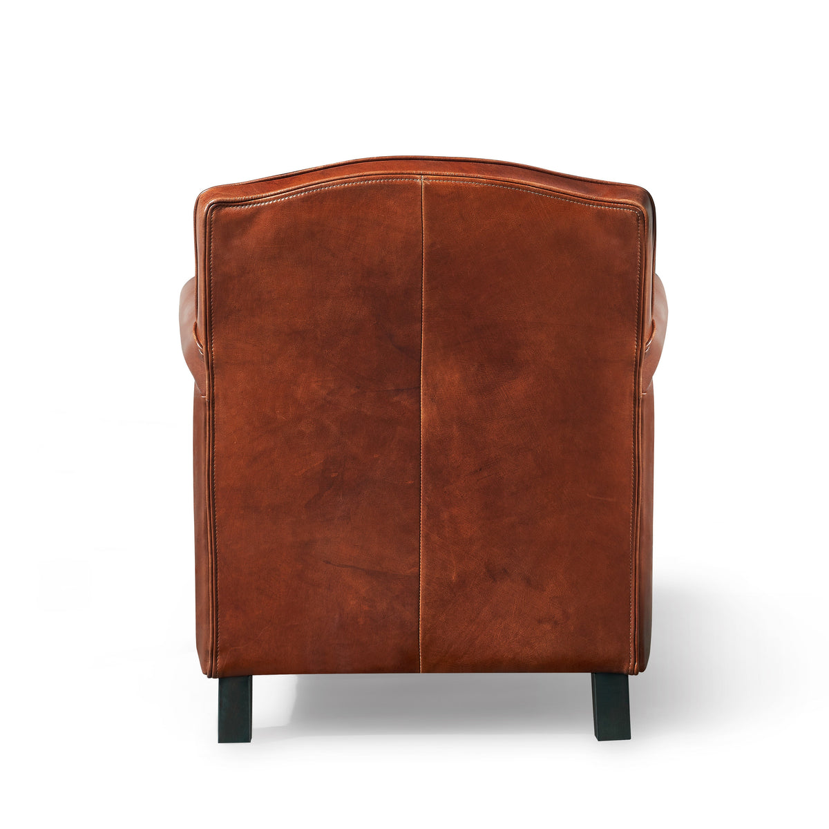 Bromwell Classic Top-Grain Leather Club Chair, studio photo 5 of 5 on a white background