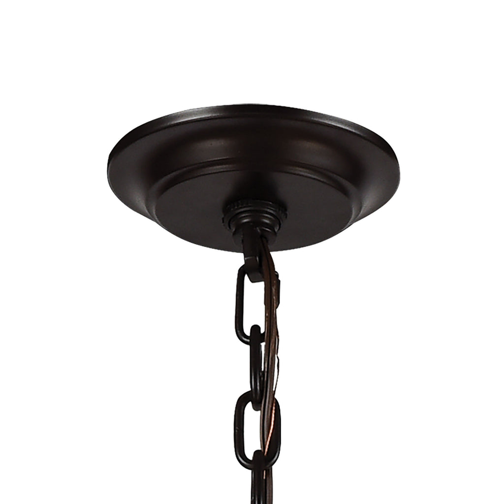 Palacial 35" crystal drum chandelier, oil-rubbed bronze, view 3