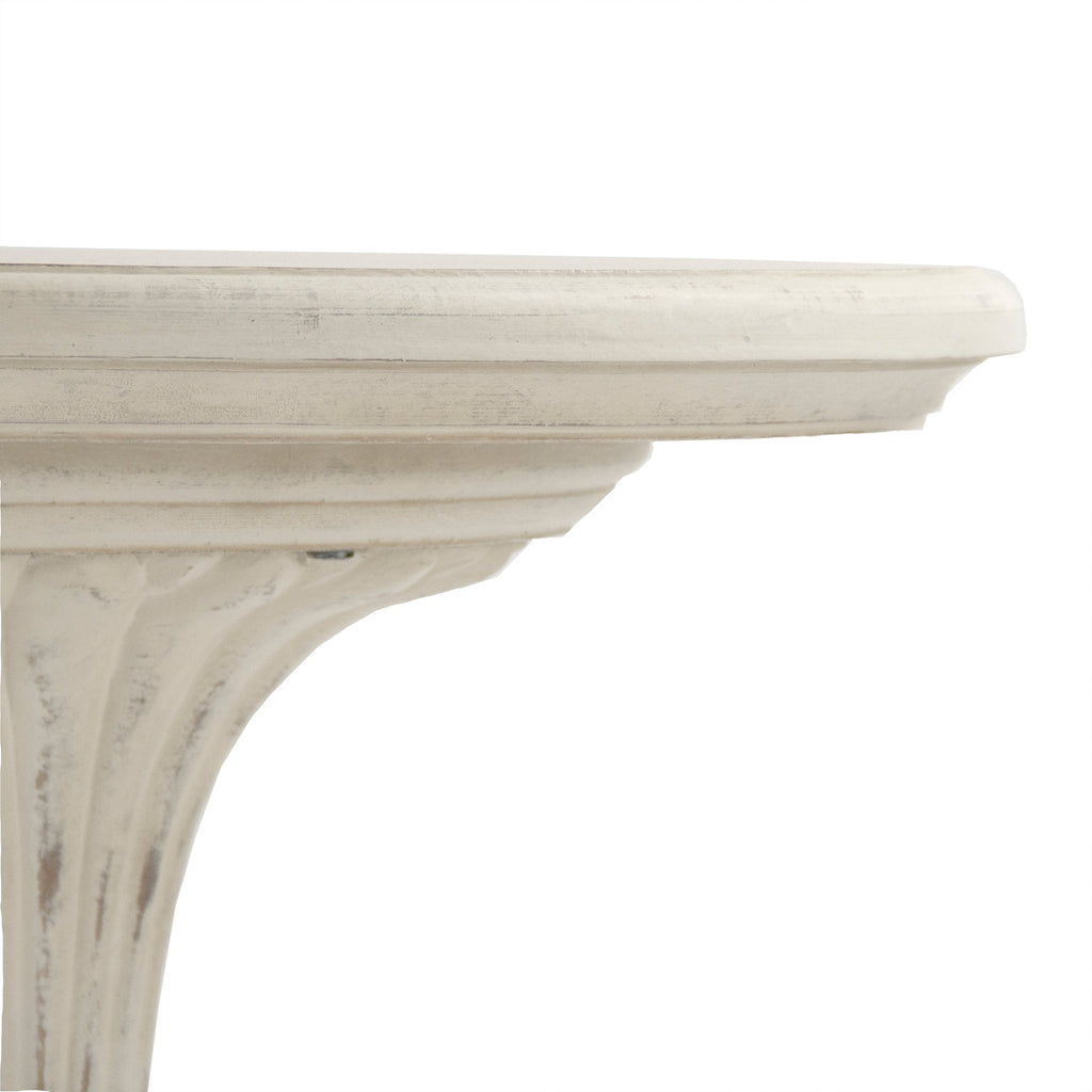 Fabiola Side Table in Cream, studio photo 3 of 3 on a white background