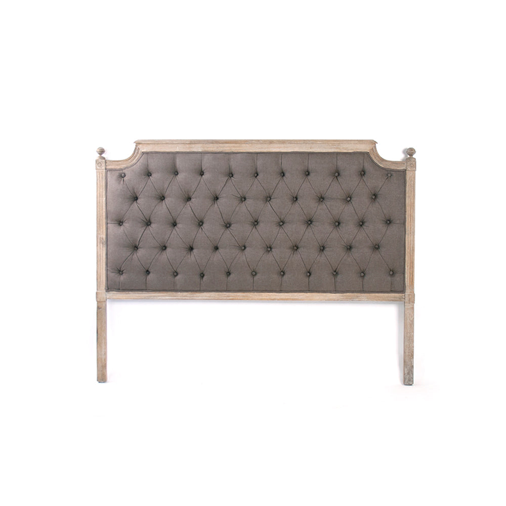 Louis tufted headboard in Queen, studio photo 1 of 1 on a white background