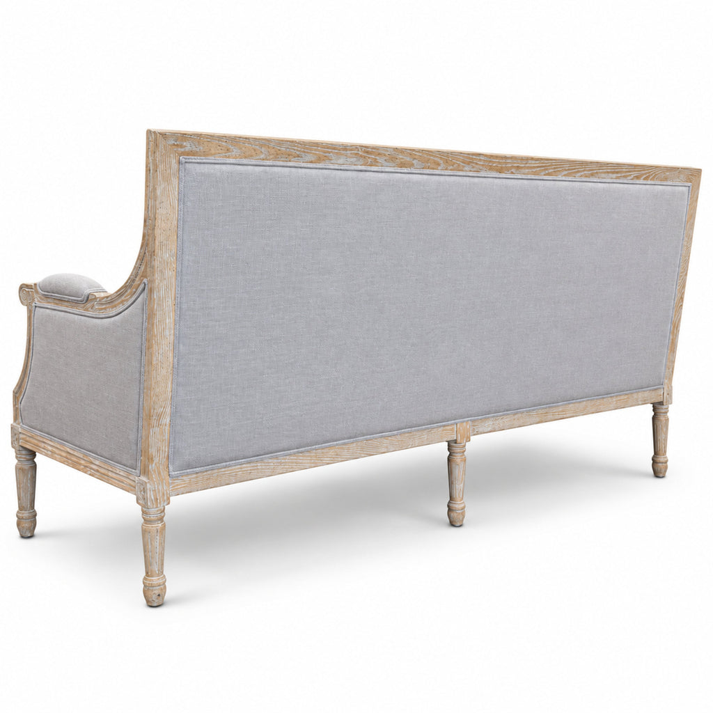 Louis Tufted-Back French Sofa, studio photo 3 of 6 on a white background