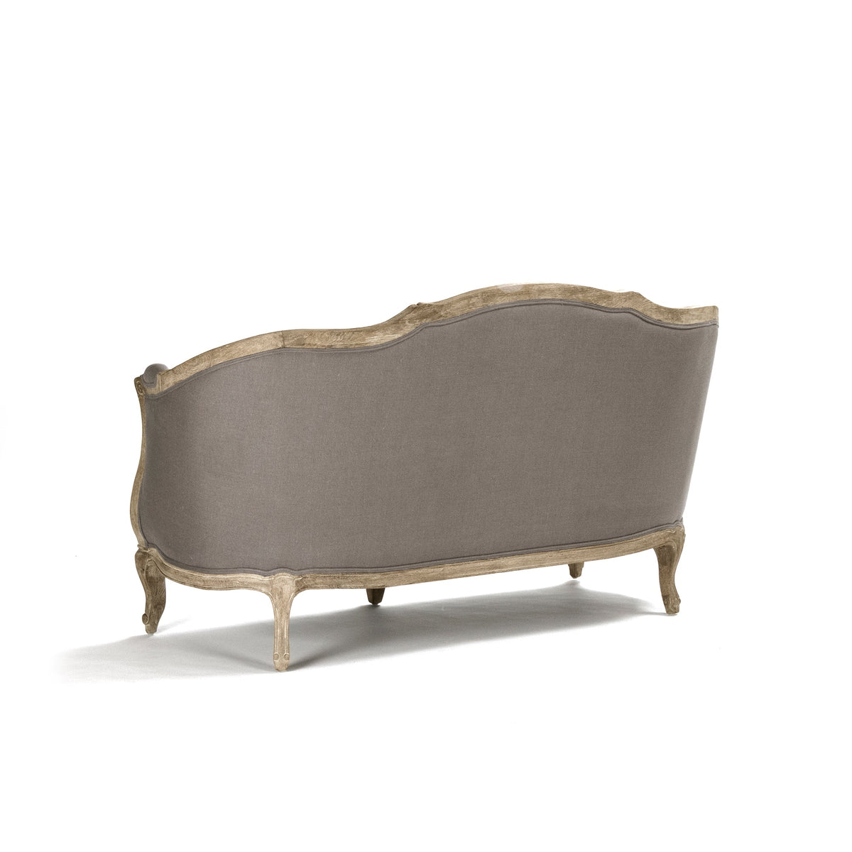 Maison French Linen Settee, studio photo 4 of 5 on a white background