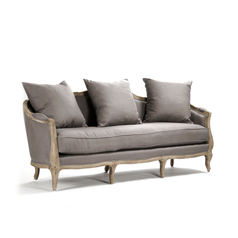 Maison French Linen Sofa, studio photo 1 of 7 on a white background