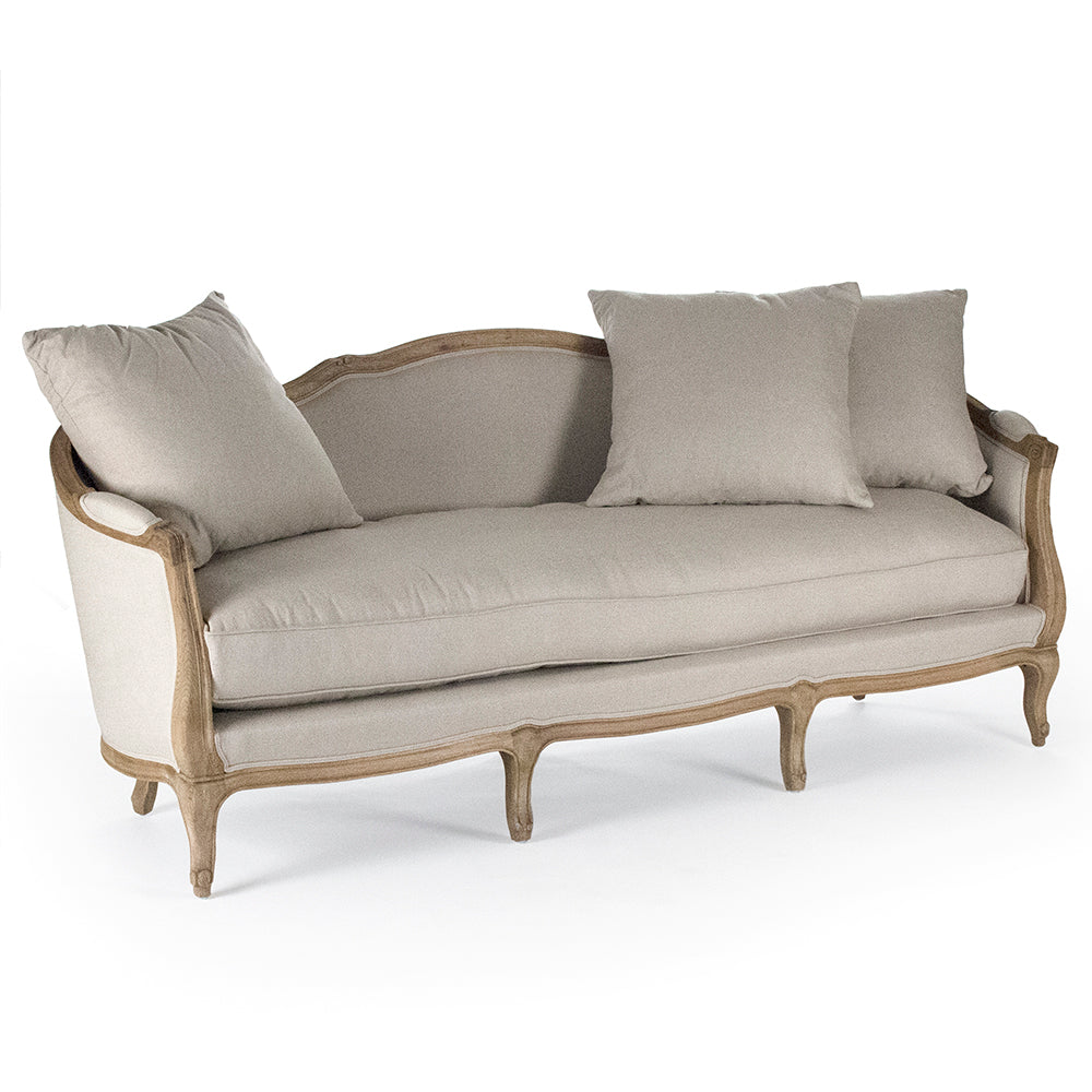 Maison French Linen Sofa, studio photo 5 of 7 on a white background