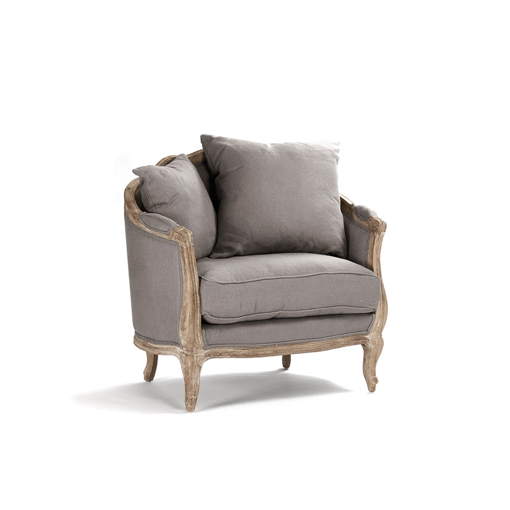 Maison French Linen Love Chair, studio photo 1 of 6 on a white background