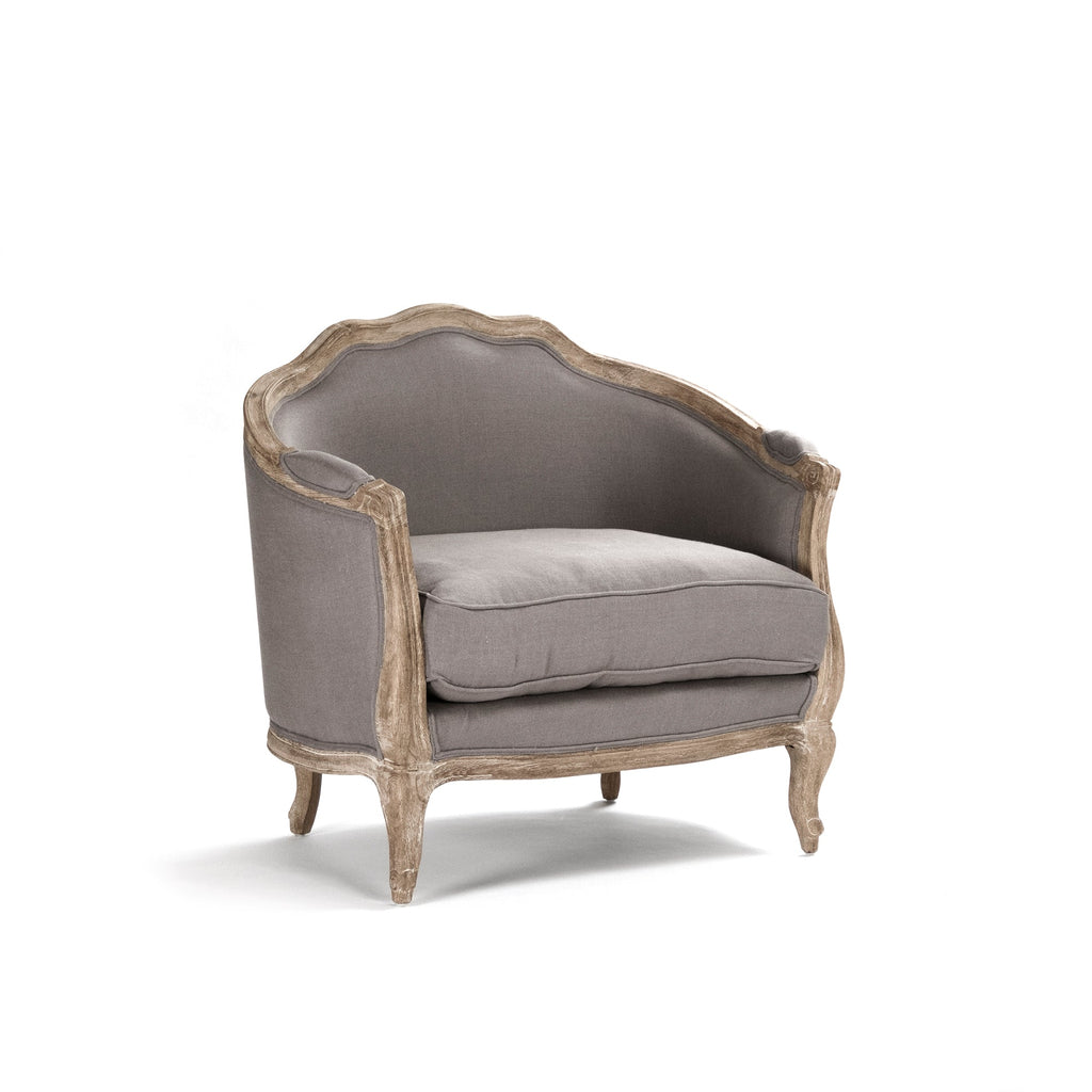 Maison French Linen Love Chair, studio photo 3 of 6 on a white background