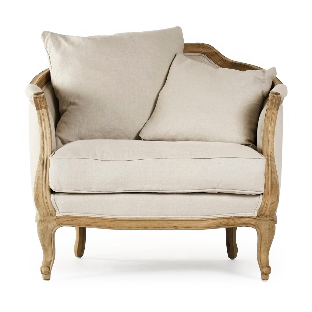 Maison French Linen Love Chair, studio photo 6 of 6 on a white background
