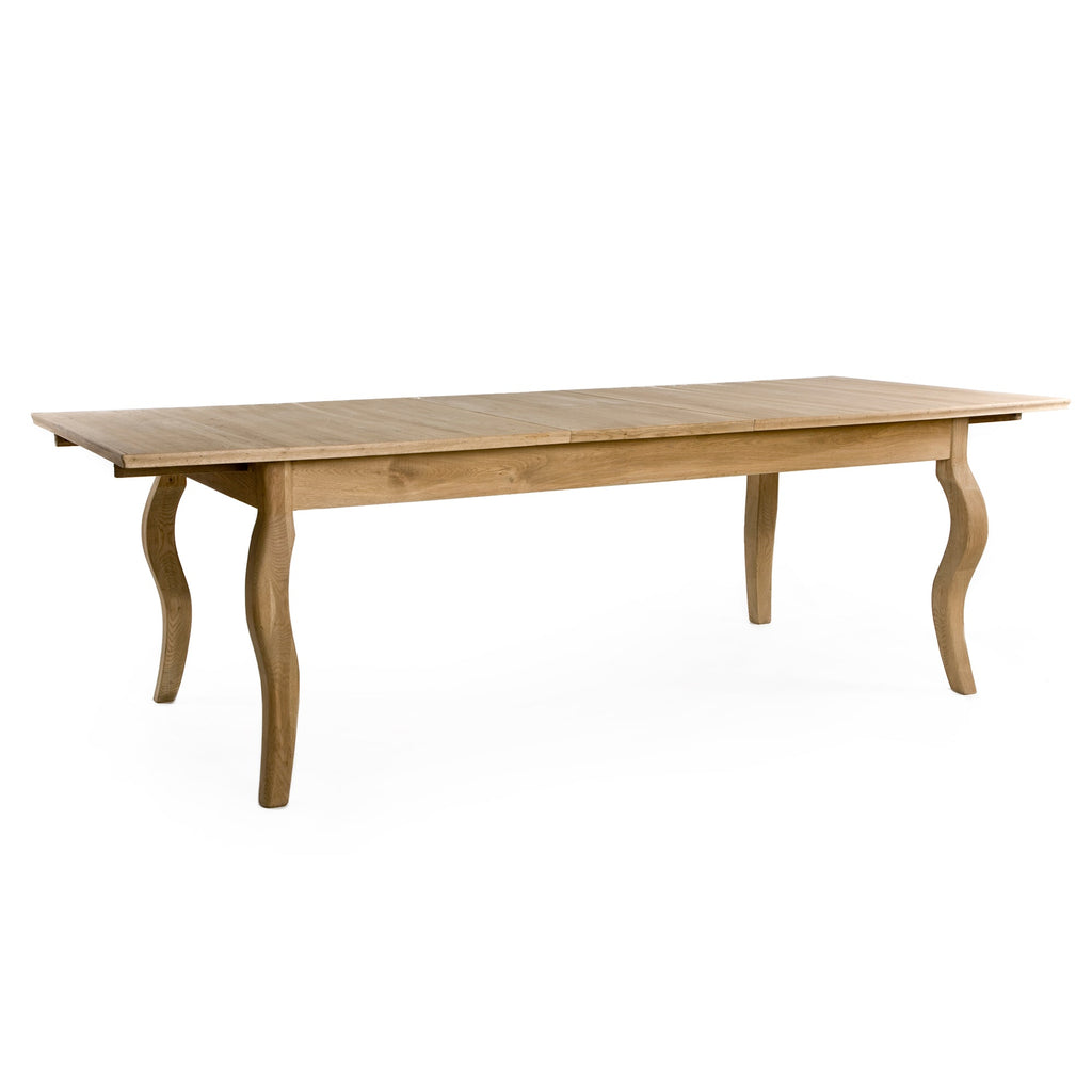 Rhone Oak Dining Table in Natural Oak, studio photo 2 of 2 on a white background
