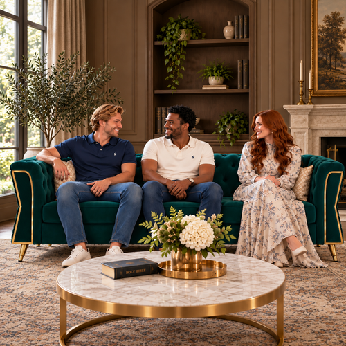Deep Green Velvet Tufted Sofa, 87.4" 3-Seat with Flared Arms