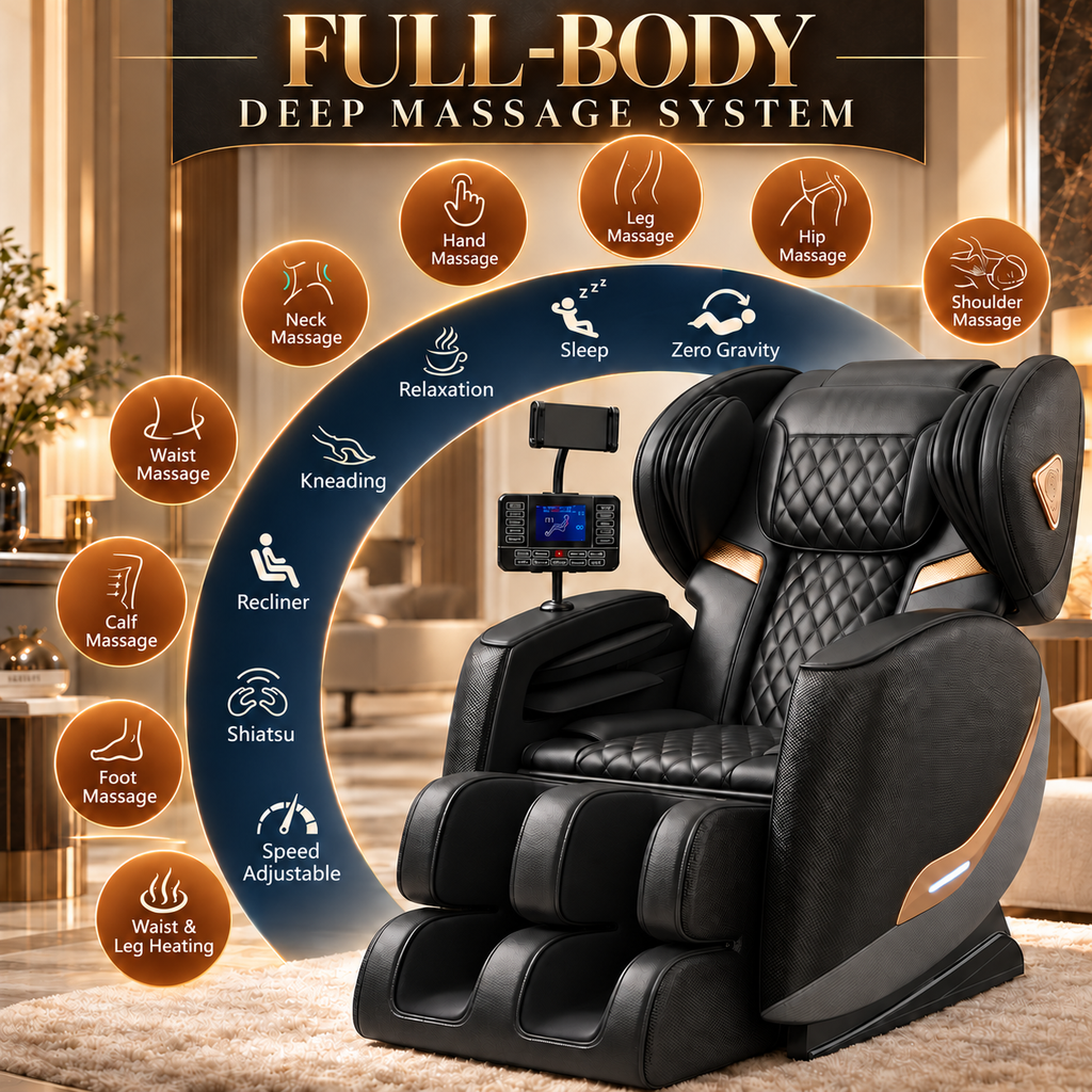 Luxury Full-Body Zero Gravity Massage Chair with Heat