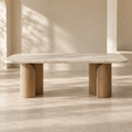 Mid Tier White Table