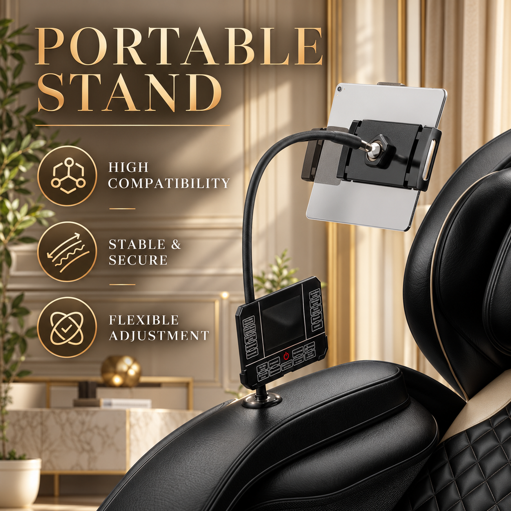 Black Zero-Gravity Massage Chair Recliner with Air Pressure & Heat