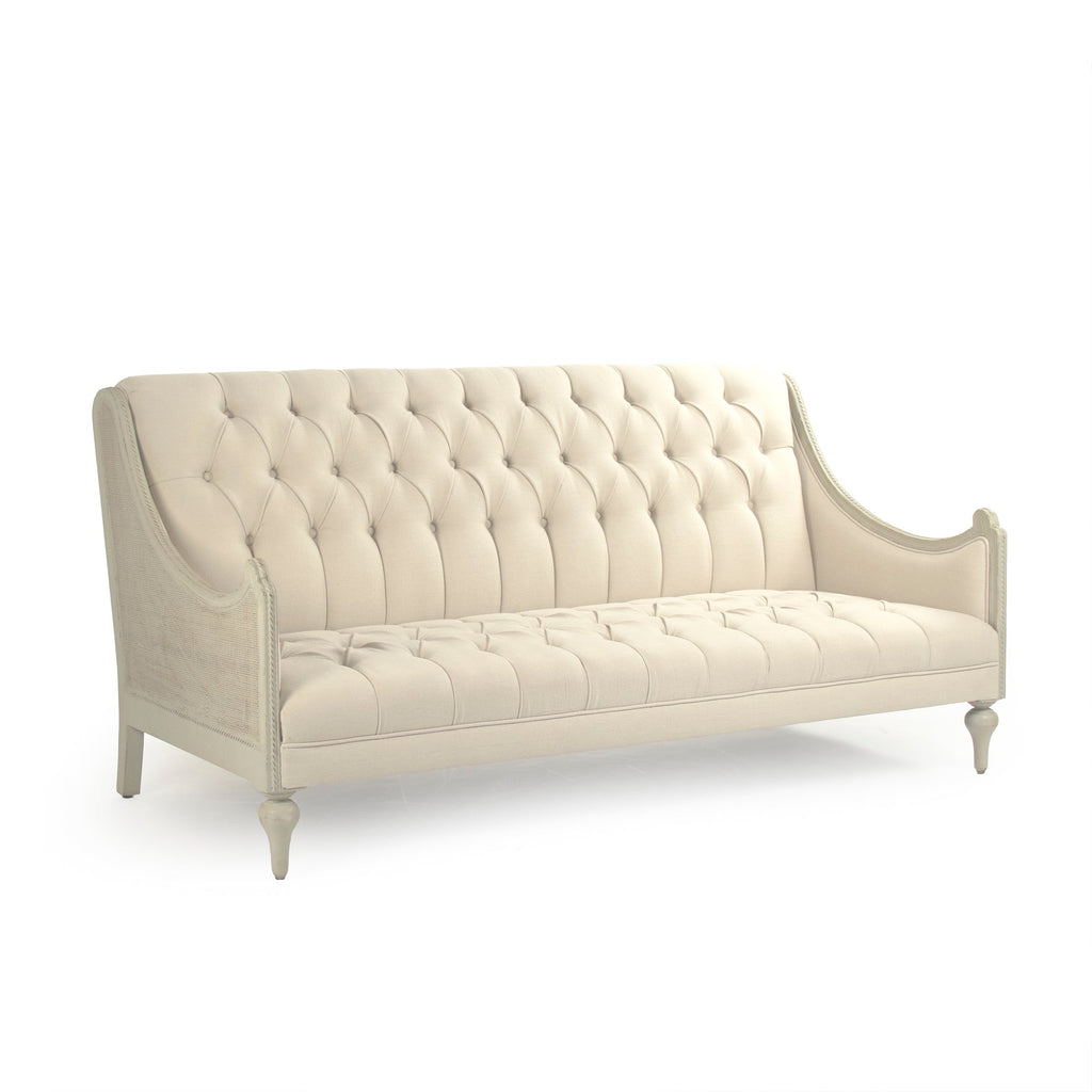 Walsh French Tufted Linen Sofa, studio photo 1 of 4 on a white background