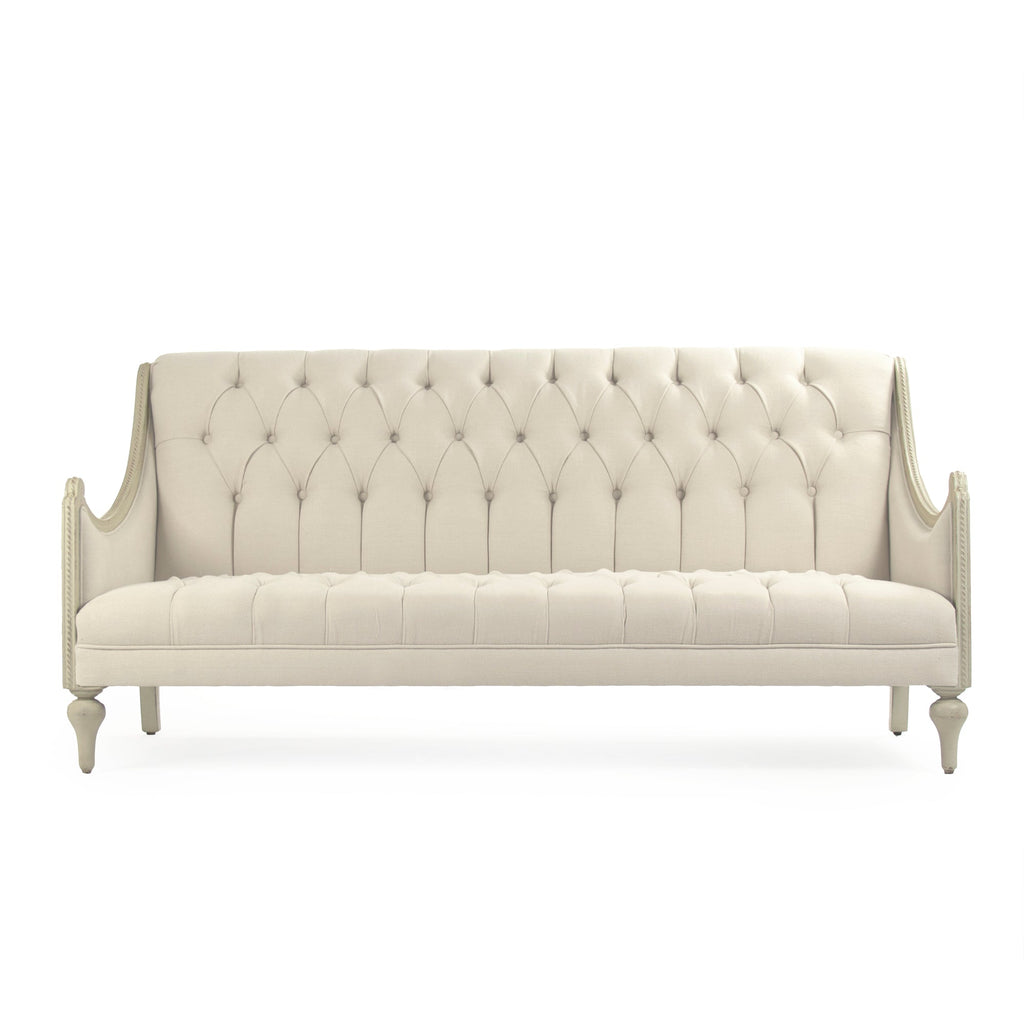 Walsh French Tufted Linen Sofa, studio photo 2 of 4 on a white background